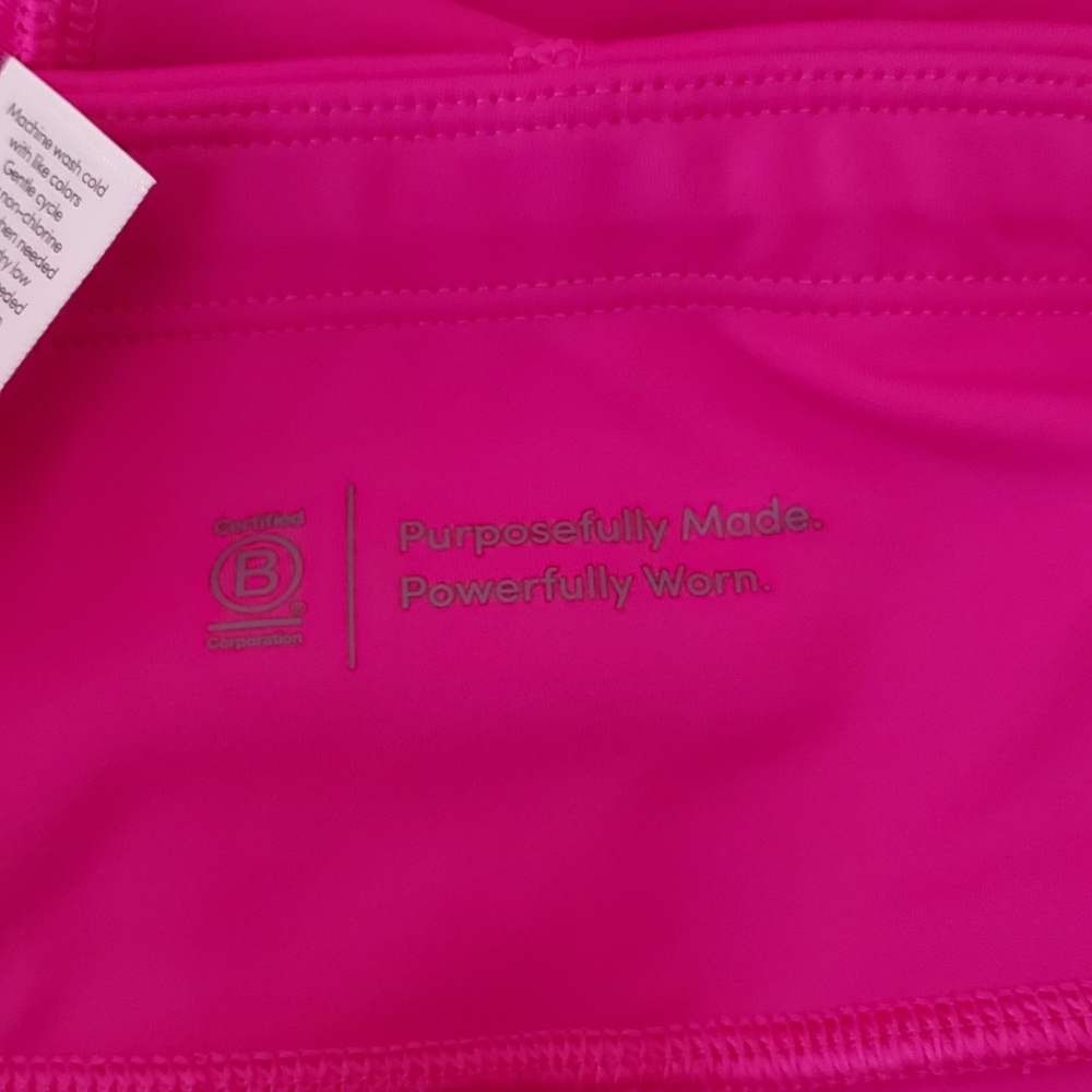 ◇◇ Athleta Mesh Power Contender Capri Leggings Electric Fuschia Size Size Small - Picture 4 of 12